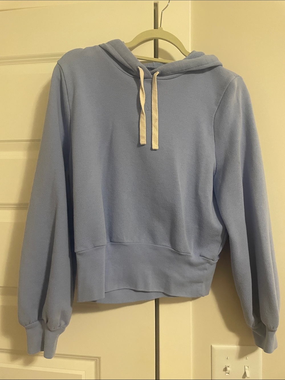 Madewell Light Blue Women's Hoodie with Drawstring